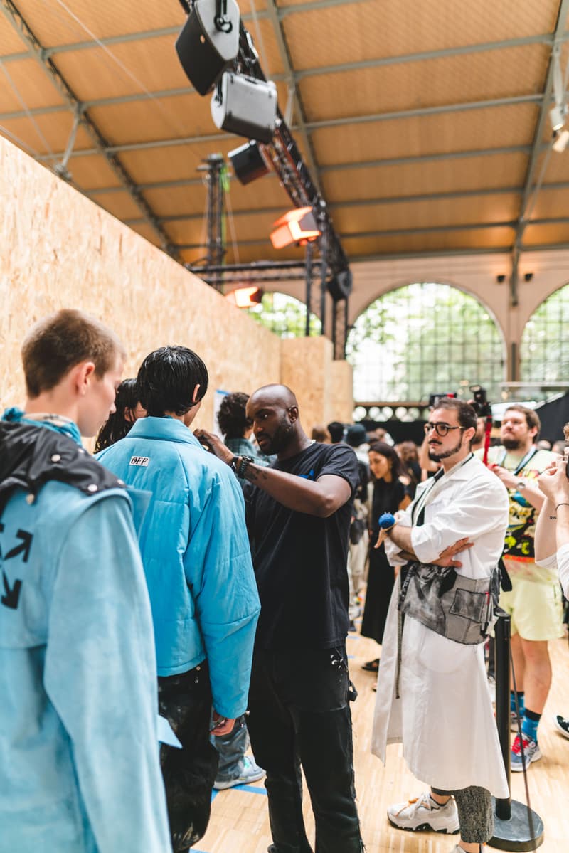 Off-White fashion week paris backstage photos