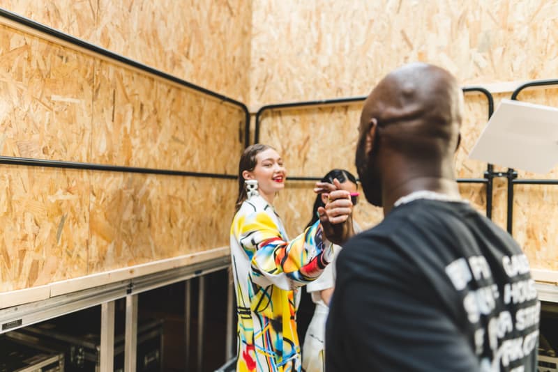 Off-White fashion week paris backstage photos