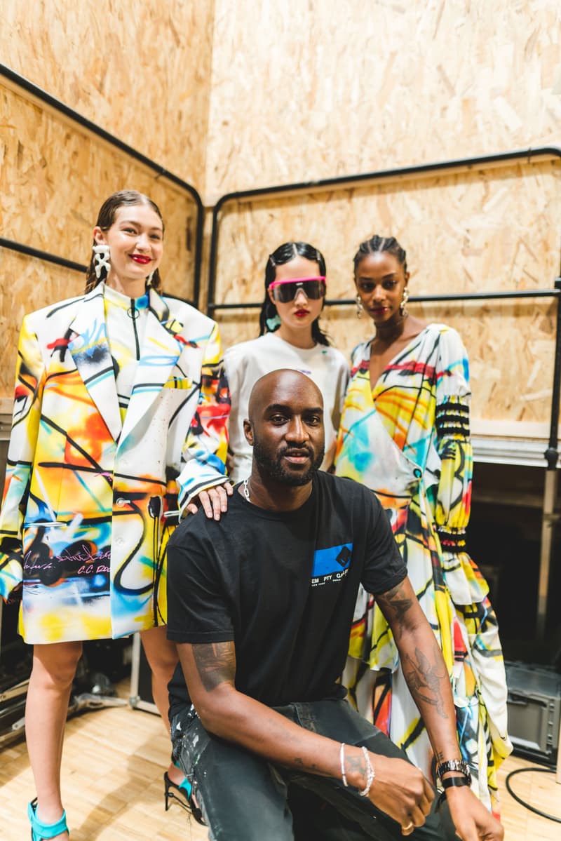 Off-White fashion week paris backstage photos