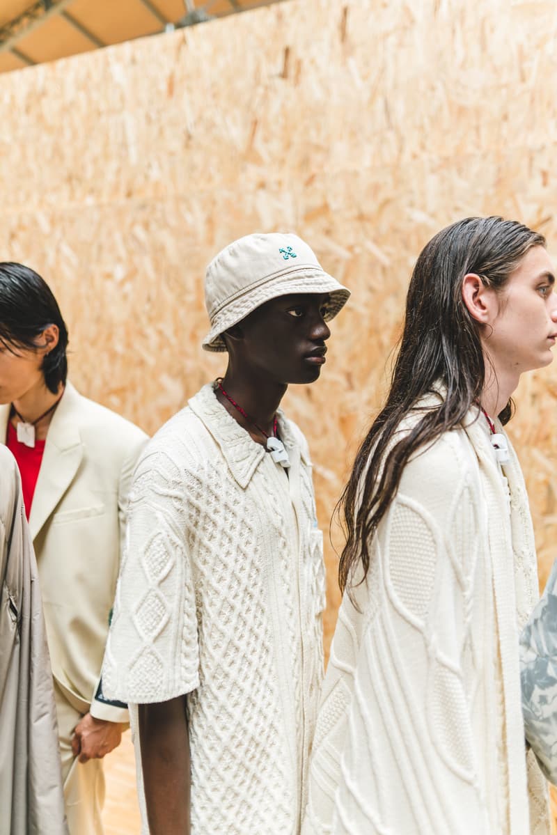 Off-White fashion week paris backstage photos