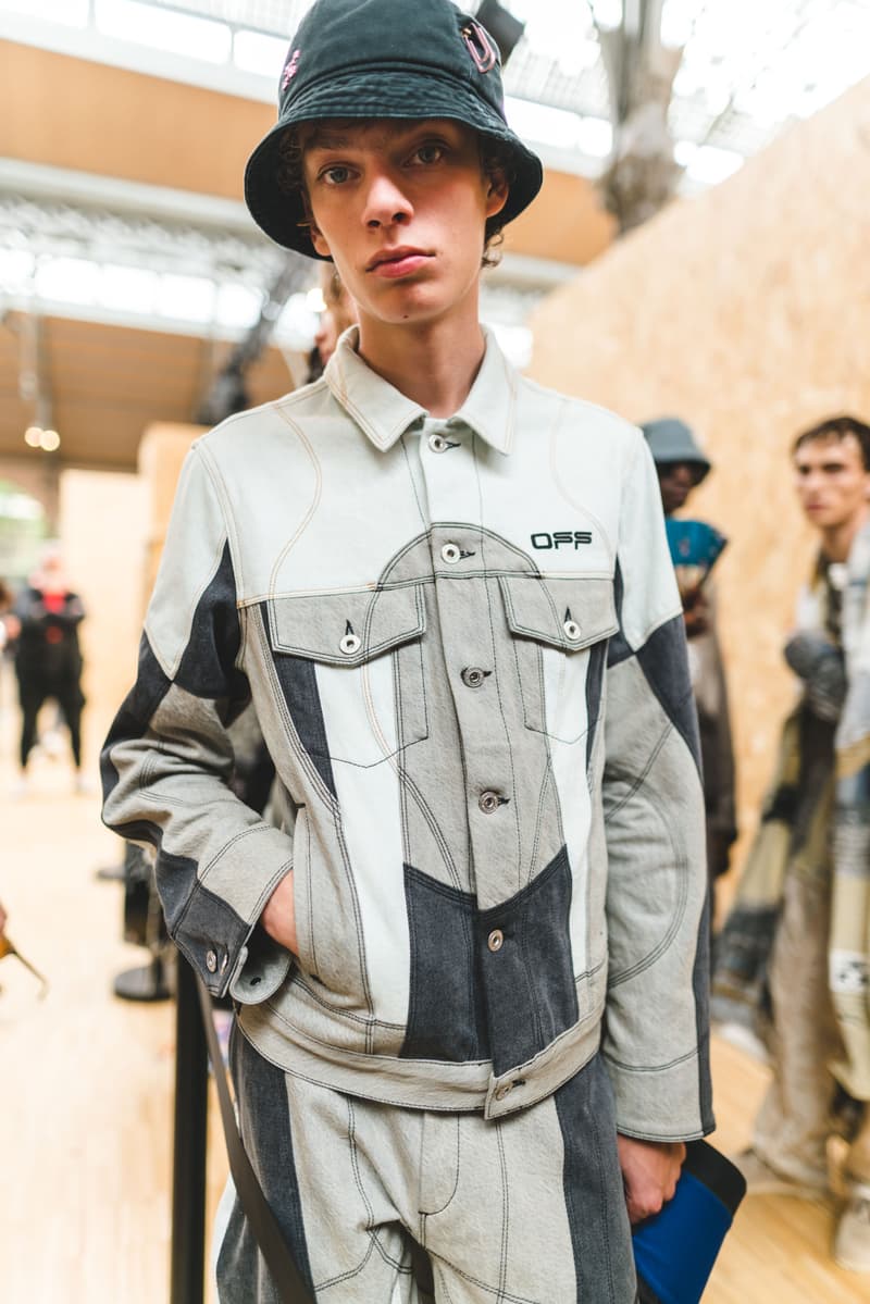 Off-White fashion week paris backstage photos