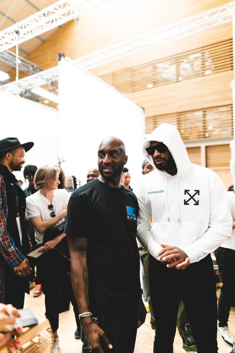 Off-White fashion week paris backstage photos