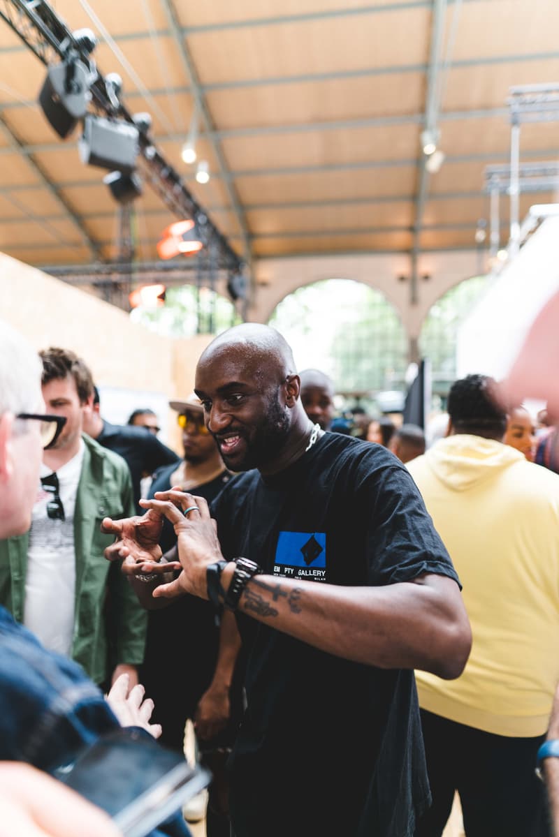 Off-White fashion week paris backstage photos