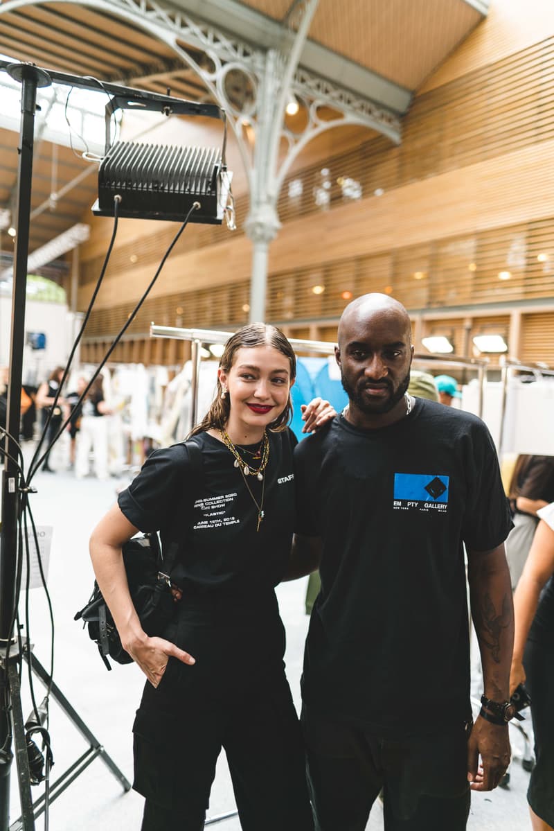 Off-White fashion week paris backstage photos