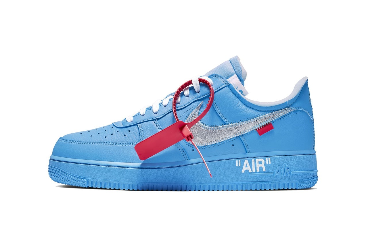 Off-White Nike Air Force 1 University Blue photos sortie
