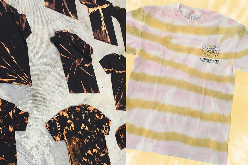 Le label parisien Ornement vous invite à venir customiser vos t-shirts tie & dye à Paris