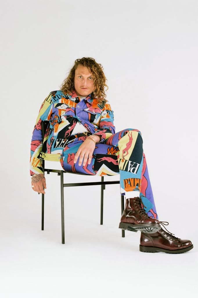 Patta veste jean patchwork photos
