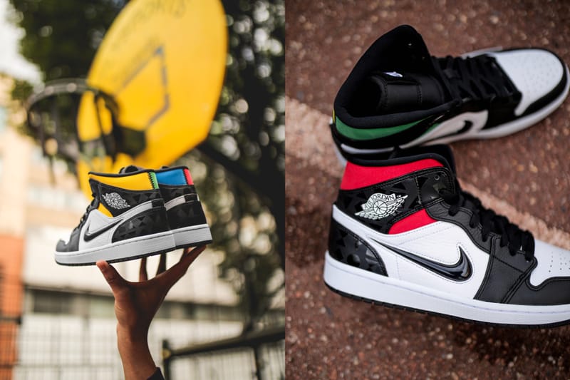 Zoom sur la Air Jordan 1 Mid SE du Quai 54