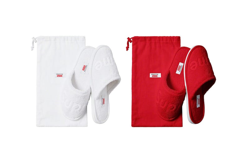 Pantoufles, batterie... Découvrez la liste et les prix du drop Supreme de la semaine