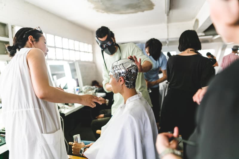 Photo des backstages du défilé Printemps/Été 2020