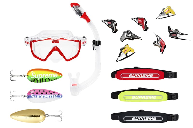 Masque et tuba, leurres ou shorts de bain... Voici le drop Supreme de la semaine