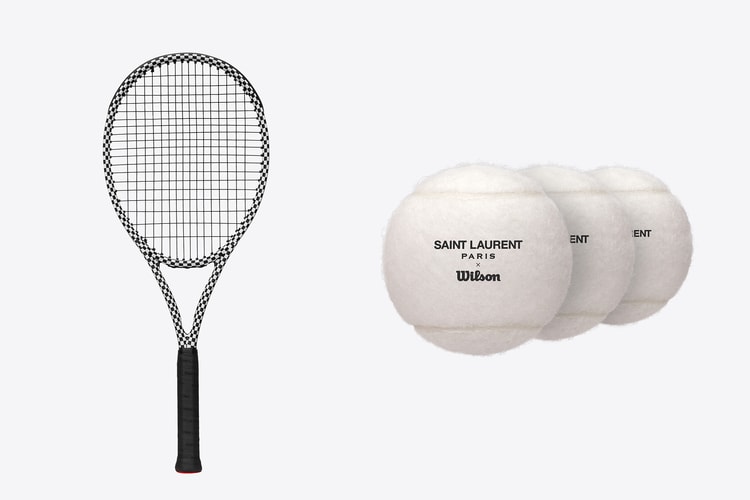 Saint Laurent Rive Droite droppe des raquettes et balles de tennis
