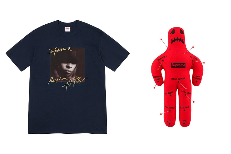 T-shirt Mary J. Blige, poupée vaudou, montres Timex... Découvrez la liste et les prix du premier drop Automne/Hiver 2019 de Supreme