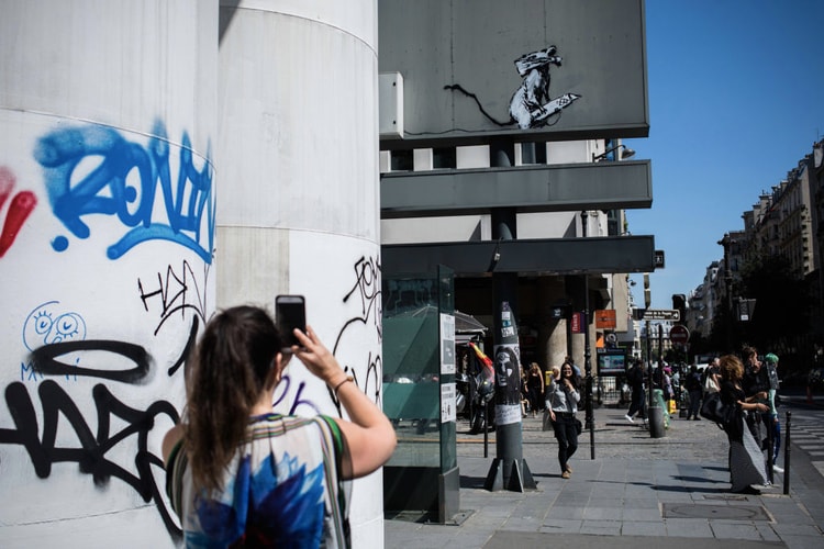 Le vol de l'oeuvre de Banksy à Paris filmé en vidéo (UPDATE)