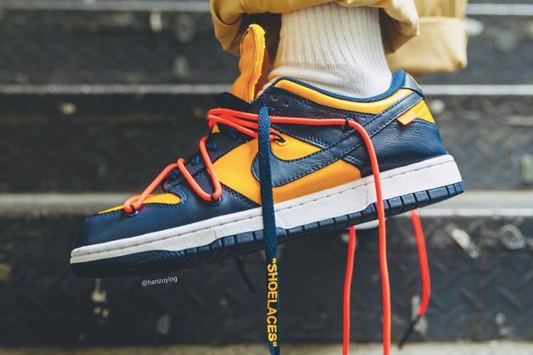 Off-White™ officialise les trois coloris du pack Nike Dunk Low