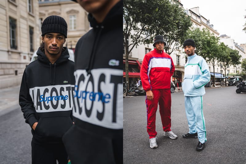 La collab Lacoste x Supreme s'affiche dans les rues de Paris