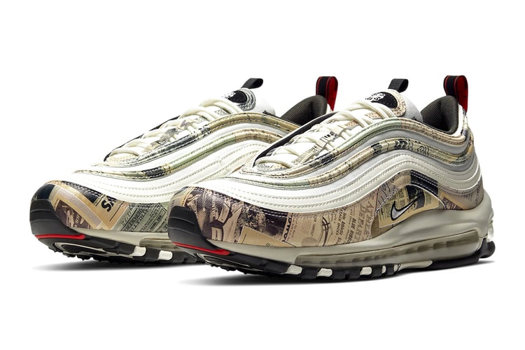 Ce nouveau coloris de la Nike Air Max 97 affuble la sneaker de journaux vintage