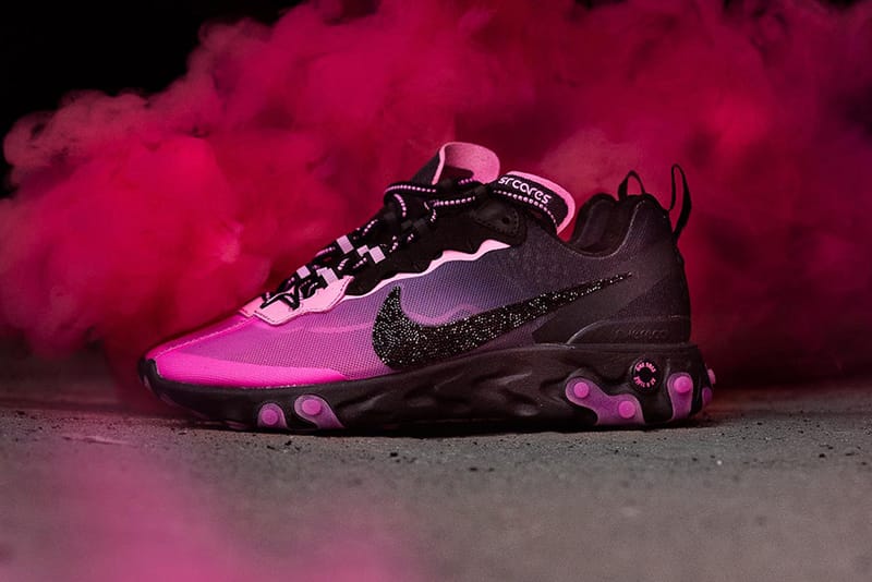 Nike et Sneaker Room dévoilent trois React Element 87 en soutien à la sensibilisation au cancer du sein
