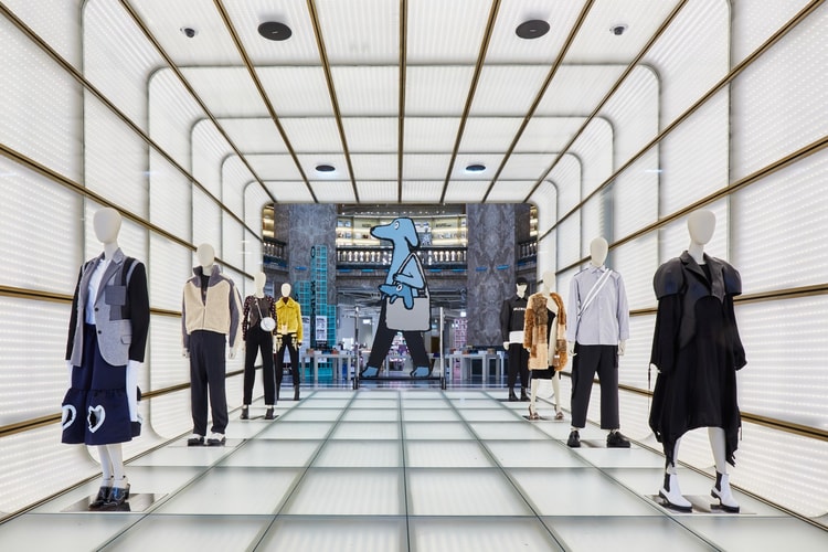 Découvrez l'installation dédiée à l'artiste Jean Jullien aux Galeries Lafayette Champs-Élysées