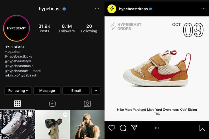 Photos Instagram HYPEBEAST