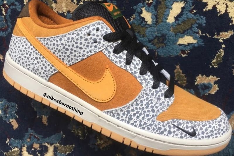 Une atmos x Nike SB Dunk Low fait surface dans un coloris "Safari"