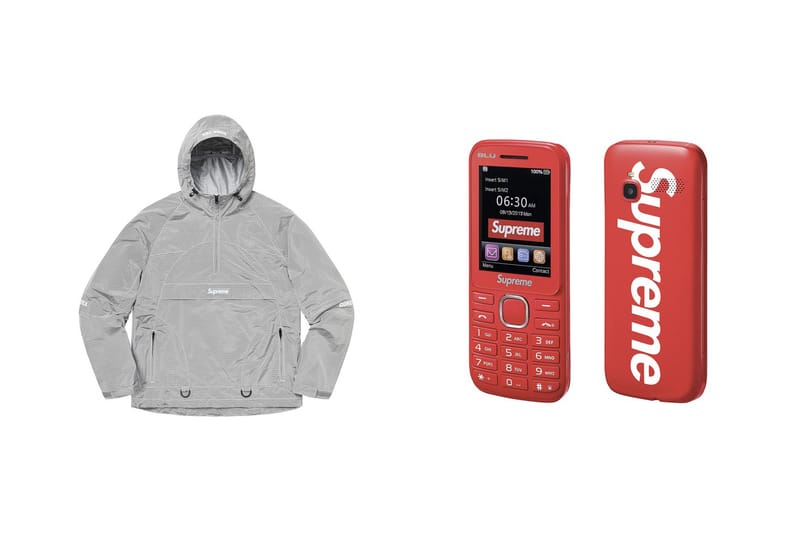 Burner phone, anorak GORE-TEX, costumes... Voici toutes les pièces et prix du drop Supreme de la semaine