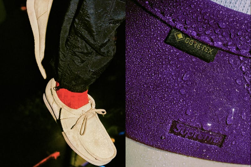 Supreme révèle une collaboration footwear avec Clarks, et pare ses Wallabees de la technologie GORE-TEX