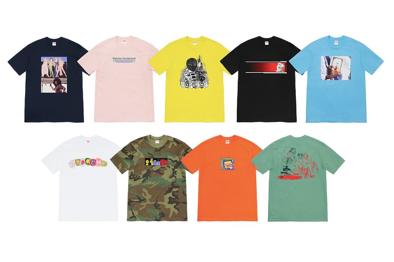 Supreme agrémente son nouveau drop d'une sélection de t-shirts inédits