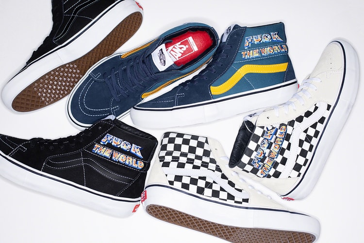 Supreme et Vans revisitent la Sk8-Hi Pro et crient "Fuck the world"