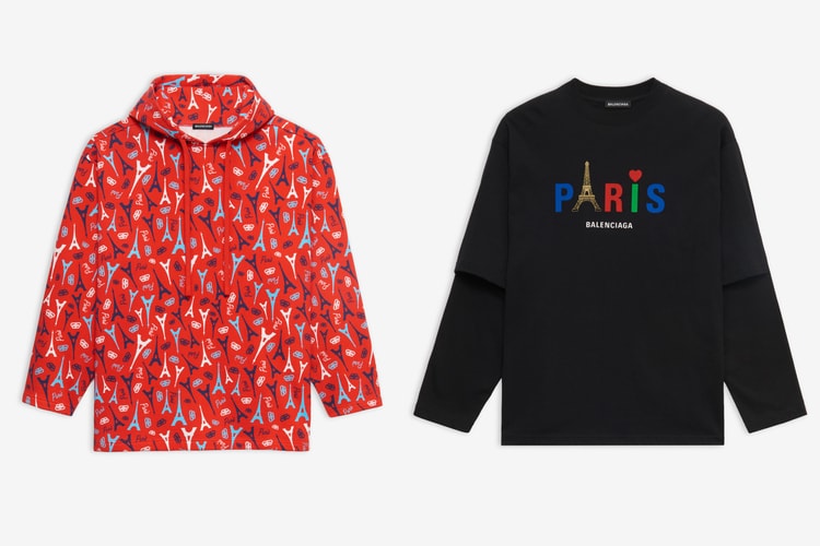 Balenciaga rend hommage à Paris avec de nouvelles pièces aux imprimés Tour Eiffel