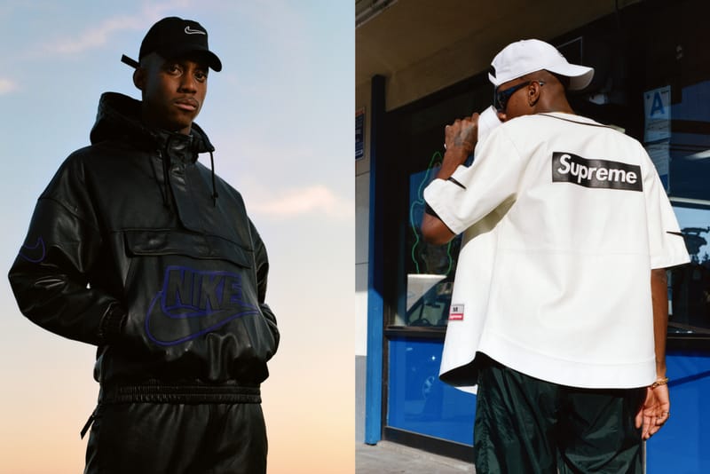 Supreme présente une nouvelle collaboration avec Nike, collection apparel et accessoires centrée sur le cuir