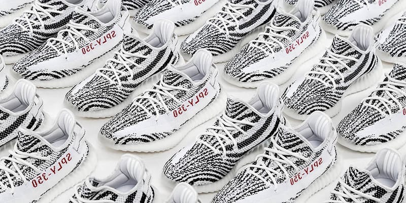 Yeezy x adidas Zebra Boost 350 V2 Sneakers Shoes