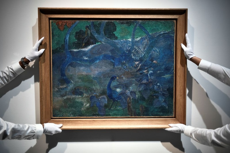 Tableau Te Bourrao II de Paul Gauguin 