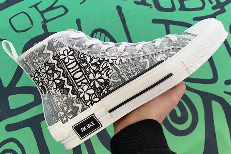 Un aperçu détaillé de la sneaker Dior x Shawn Stussy B23