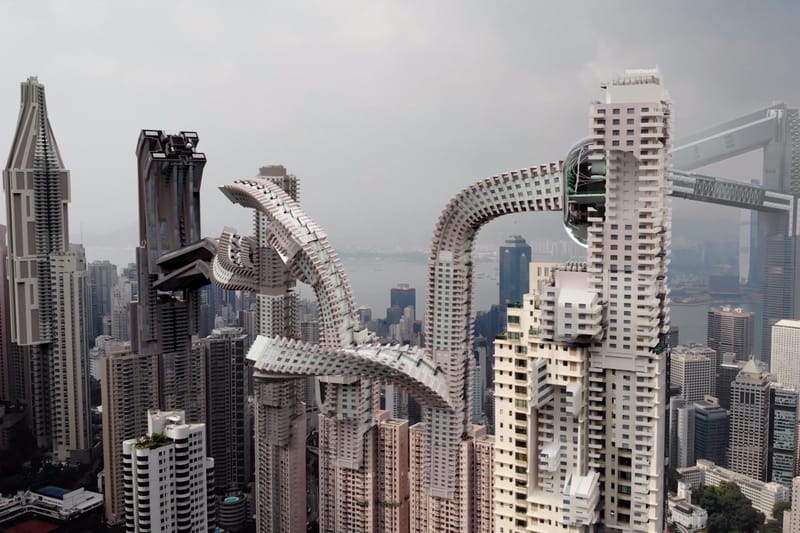 L'artiste Stefan Larsson donne vie au paysage urbain de Hong Kong dans son oeuvre 'Spatial Bodies'