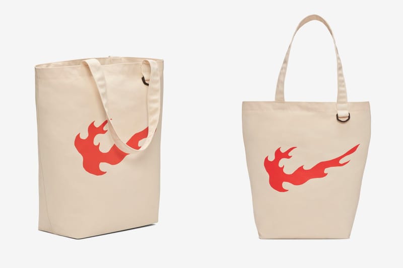 Nike réinvente son swoosh version flammes avec ce nouveau tote bag