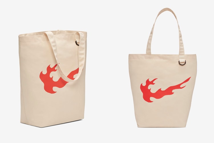 Nike réinvente son swoosh version flammes avec ce nouveau tote bag
