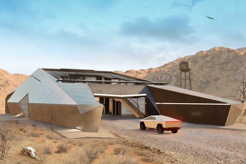 Des designers imaginent une maison inspirée par le Cybertruck de Tesla