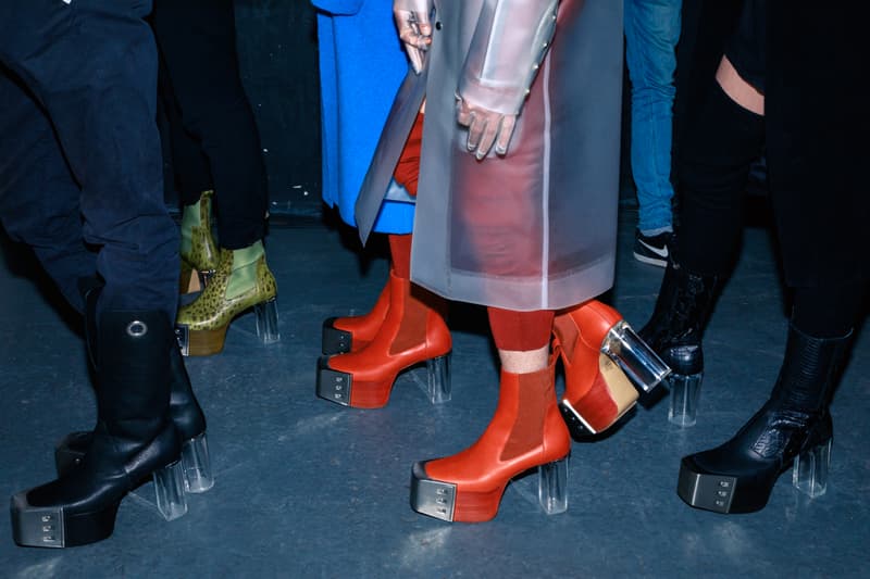 Photos backstages Rick Owens