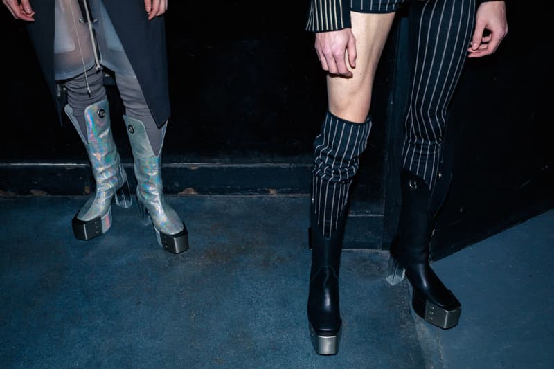 Photos backstages Rick Owens