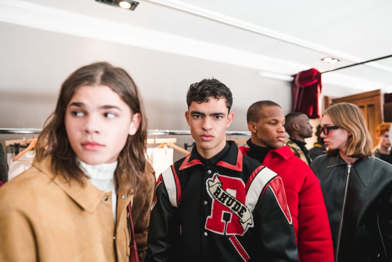 RHUDE backstage paris fashion week