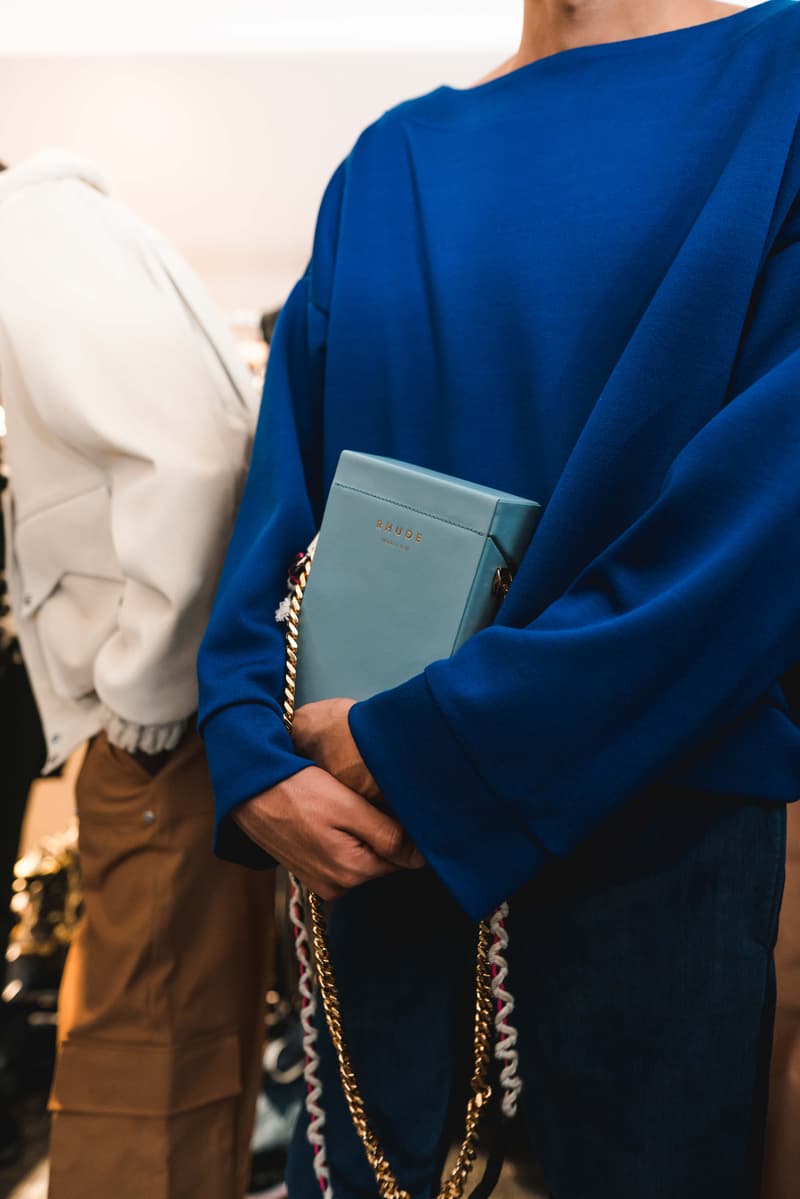 RHUDE backstage paris fashion week