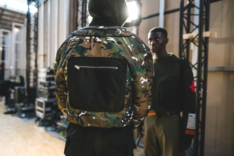 Photos backstage Heron Preston