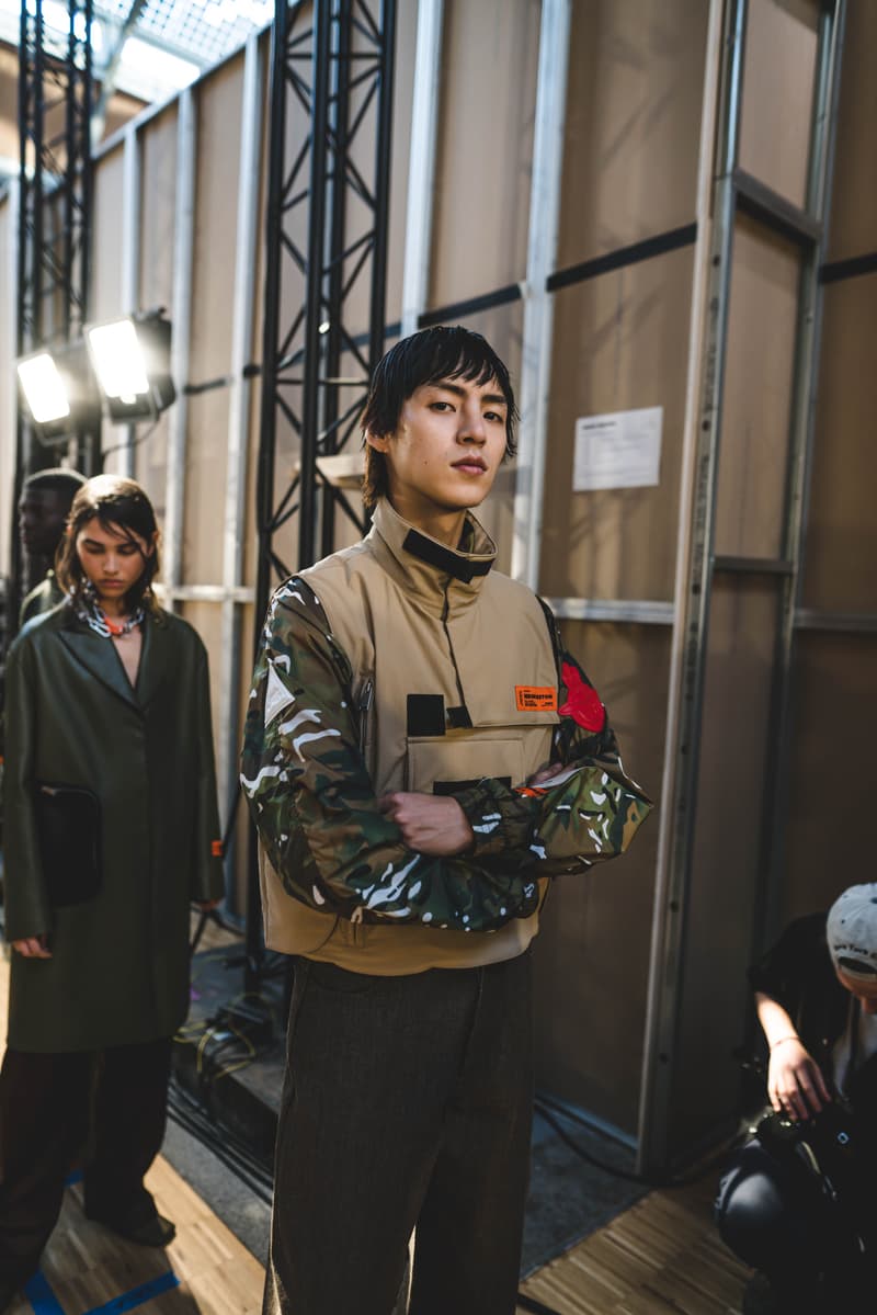 Photos backstage Heron Preston
