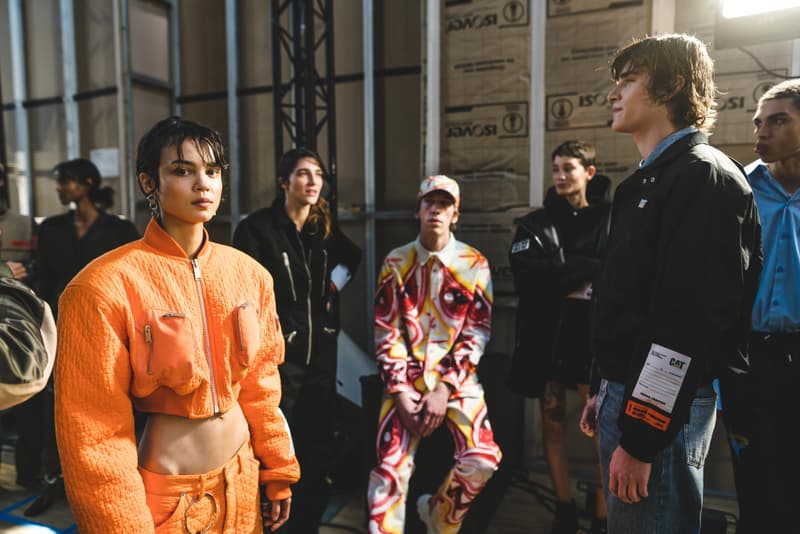 Photos backstage Heron Preston