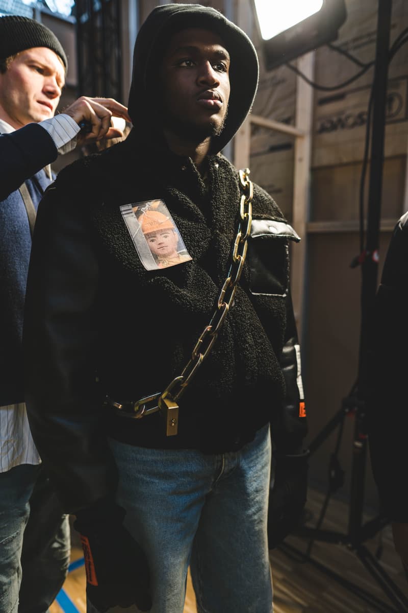 Photos backstage Heron Preston