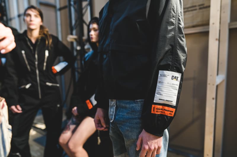 Photos backstage Heron Preston