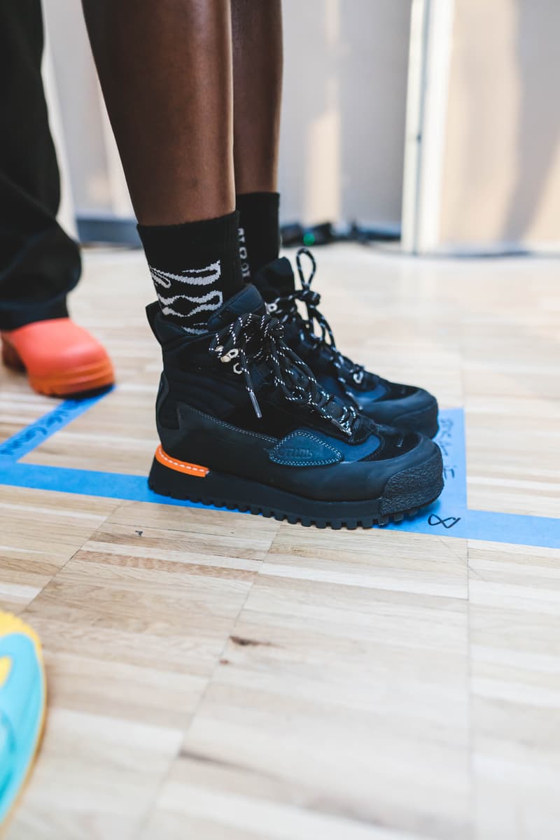 Photos backstage Heron Preston