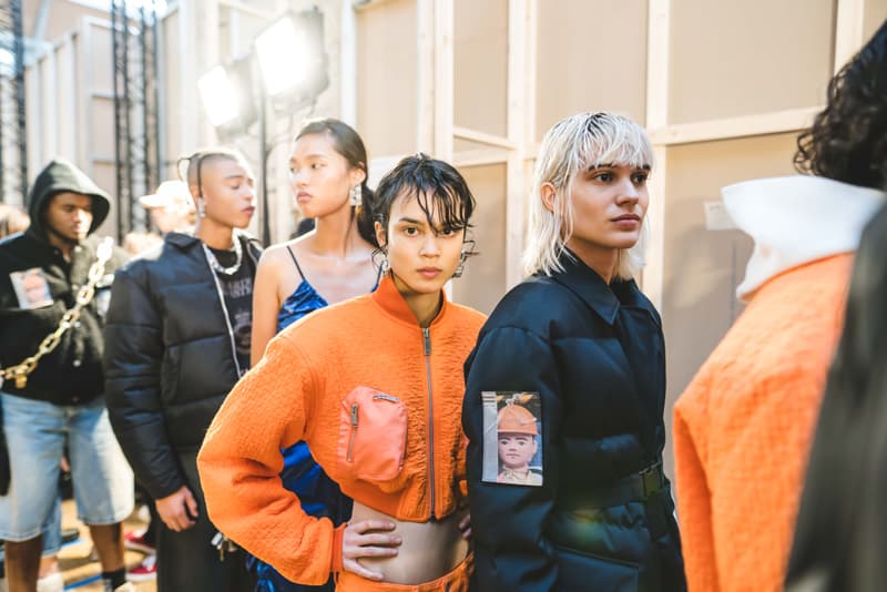 Photos backstage Heron Preston