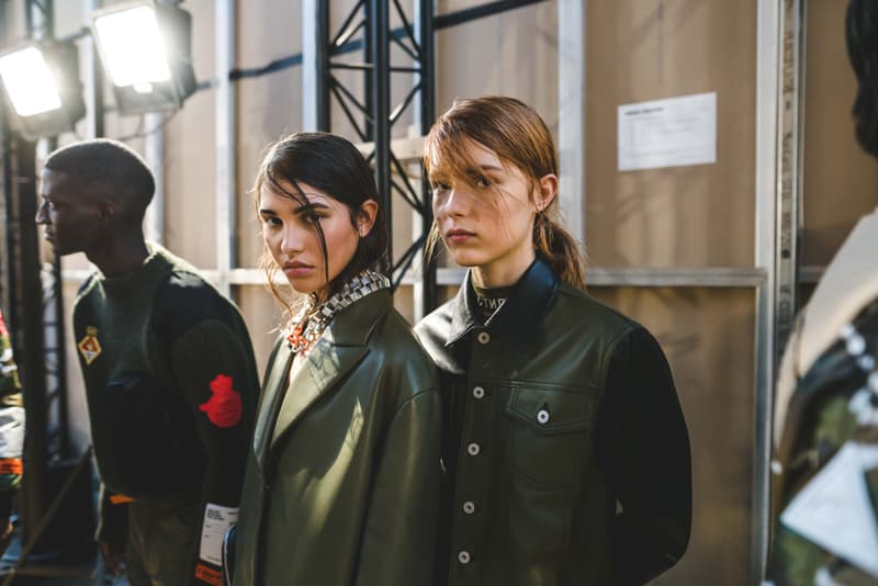 Photos backstage Heron Preston
